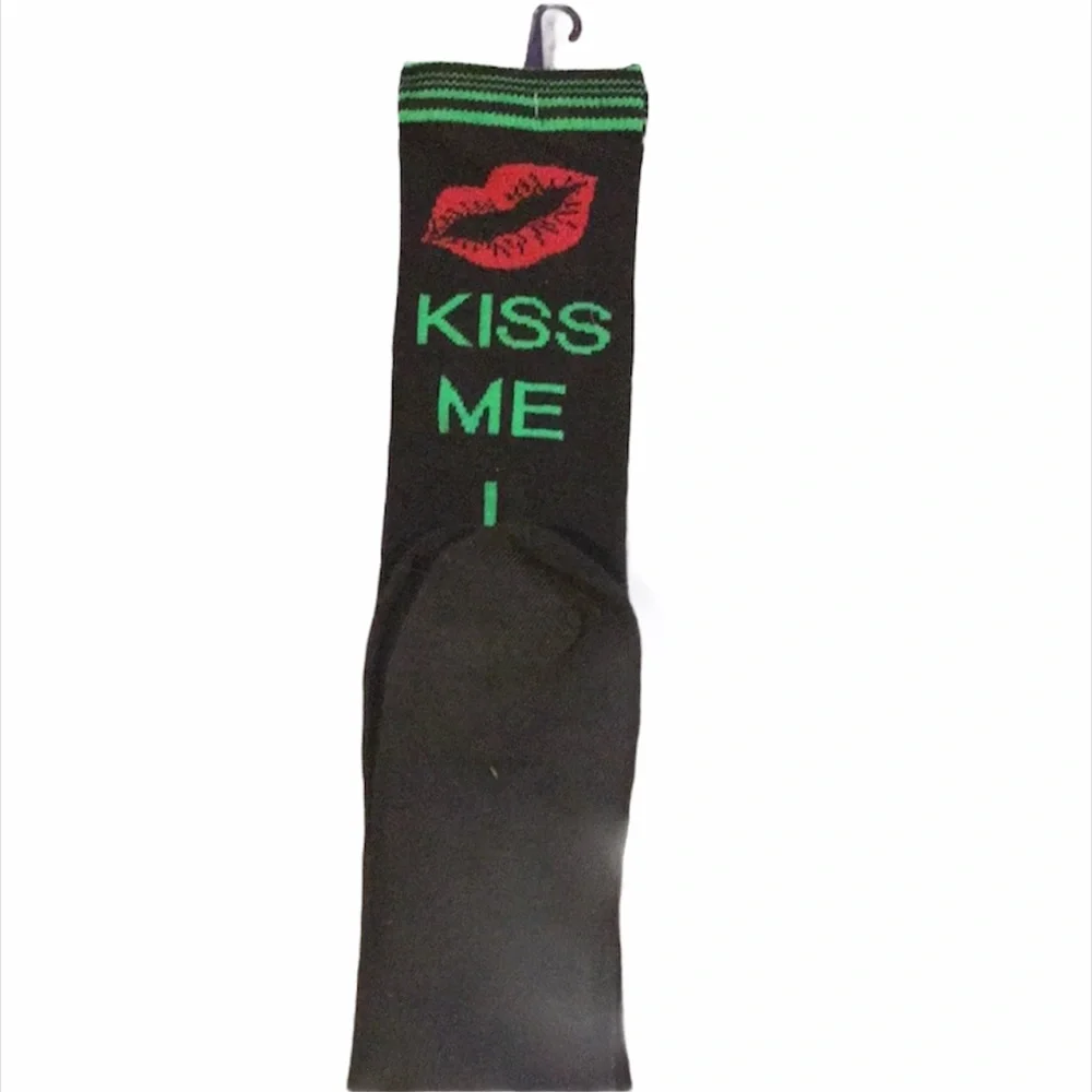 Legale Kiss Me I’m Irish Socks Black Green